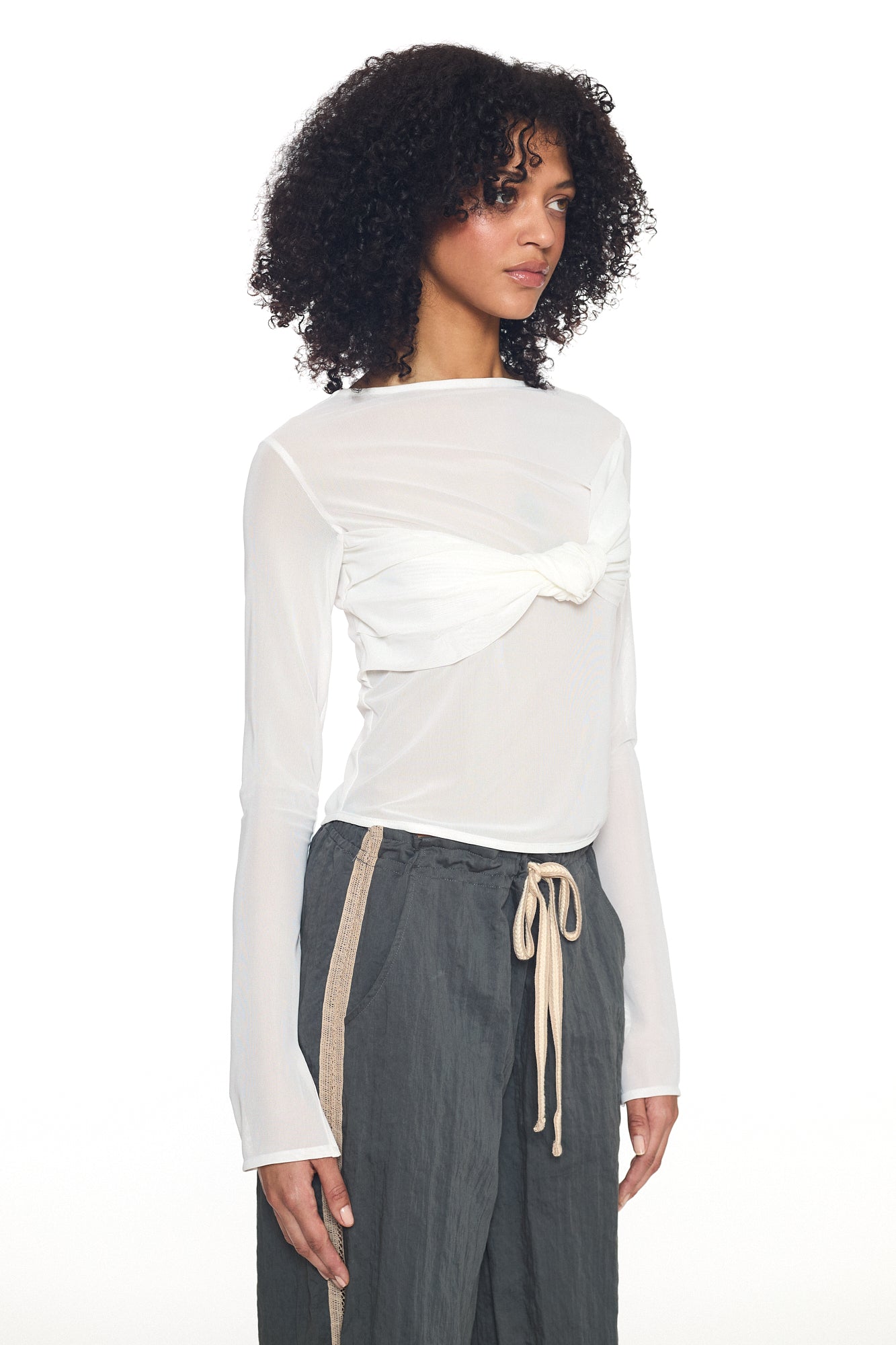 Veil Knot (White) Top