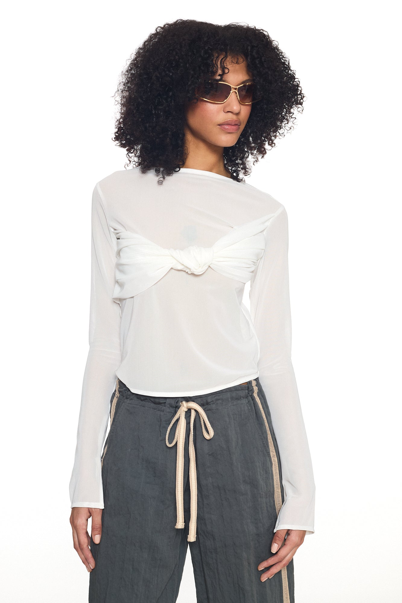 Veil Knot (White) Top
