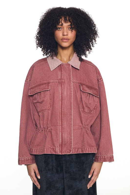 Rust Denim Jacket