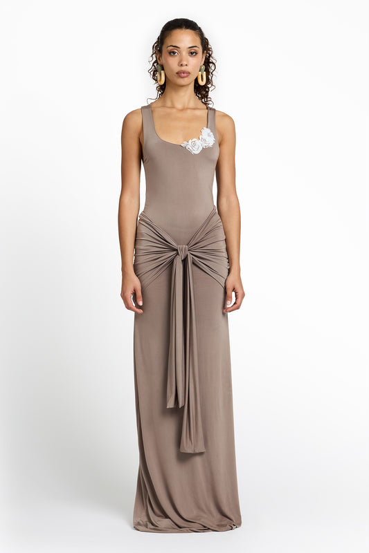 DRAPED BLOOM Dress